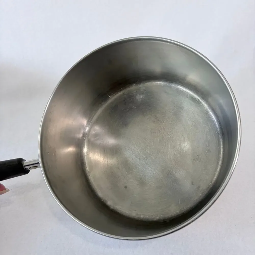 Revere Ware Lot of 2 Pots 2Q 3Q Saucepans with Lid Copper Bottom Dented